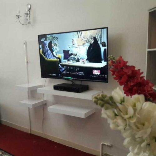انواع شلف جنس ترک MDfاصل زیر تلویزیونی دیواری