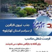 جذب نیروی کارآفرین از سراسر استان کهکیلویه و بویراحمد