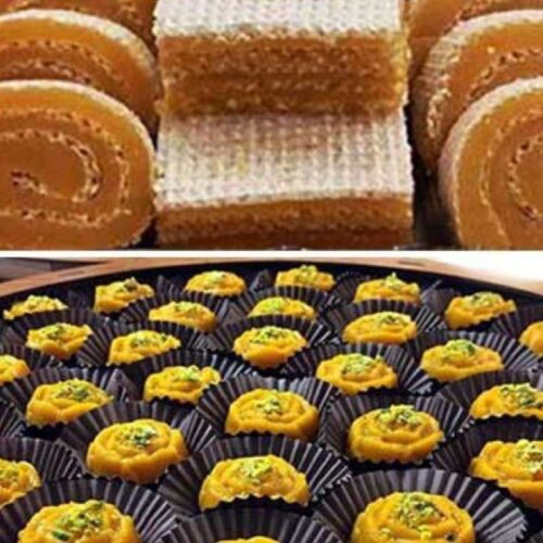 قبول سفارشات انواع حلوا ها (ترحلوای زعفرانی؛کفگیری؛زنجبیلی)بصورت قالبی وسنتی - Image 4