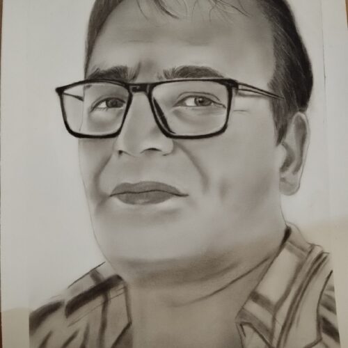 نقاشی چهره سیاه قلم - Image 2